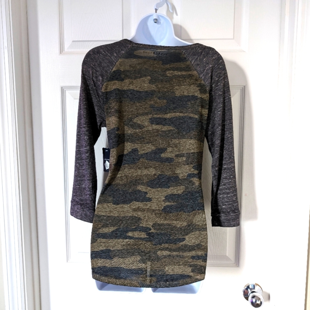 NWT Women's Lucky Brand camo shirt - Picture 3 of 3